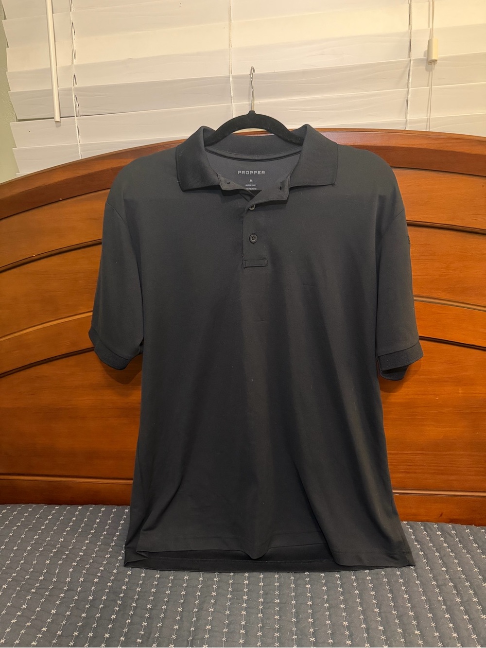 Propper Men's Black Polo Shirt with Classic Collar
